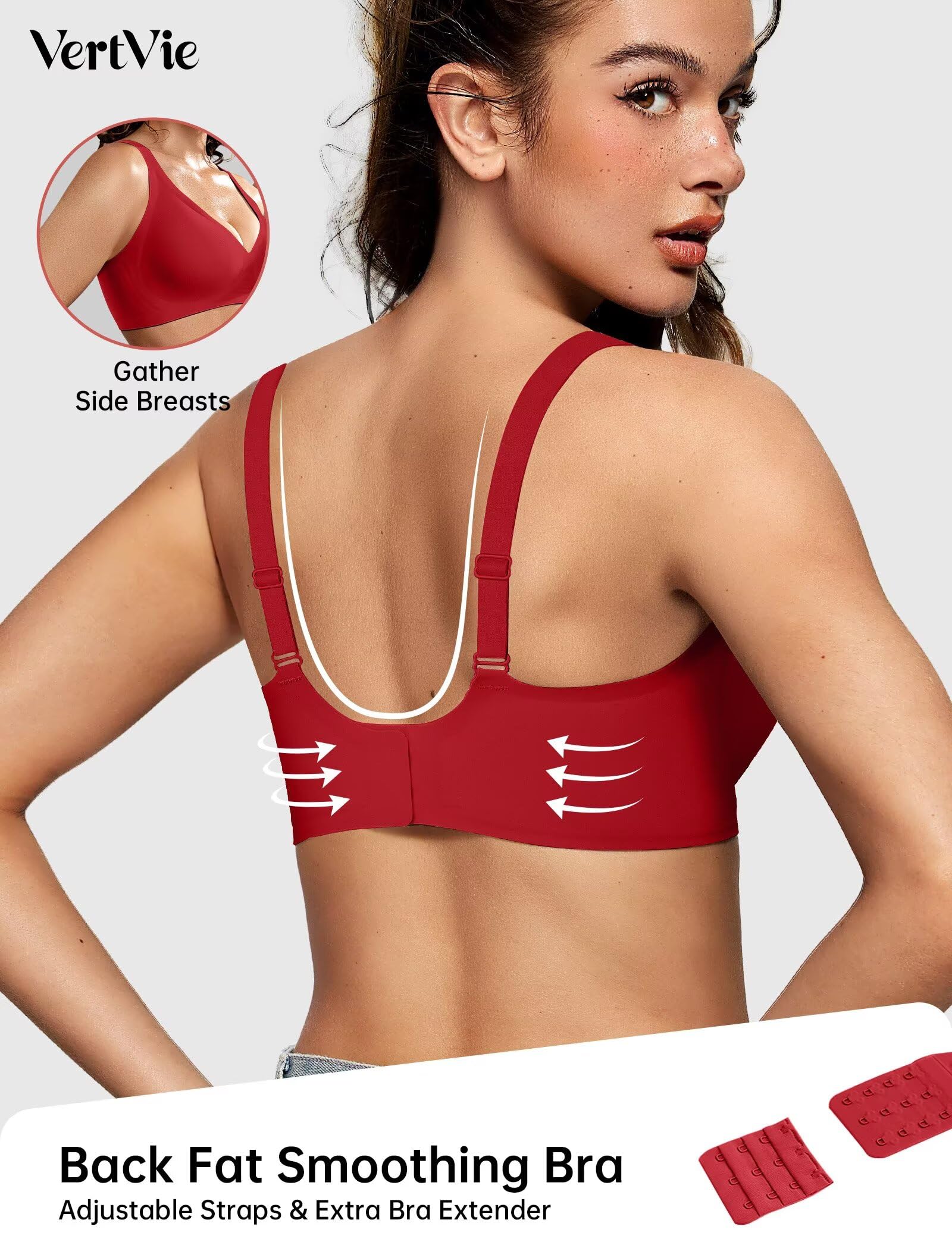 Deep V Wireless Bra
