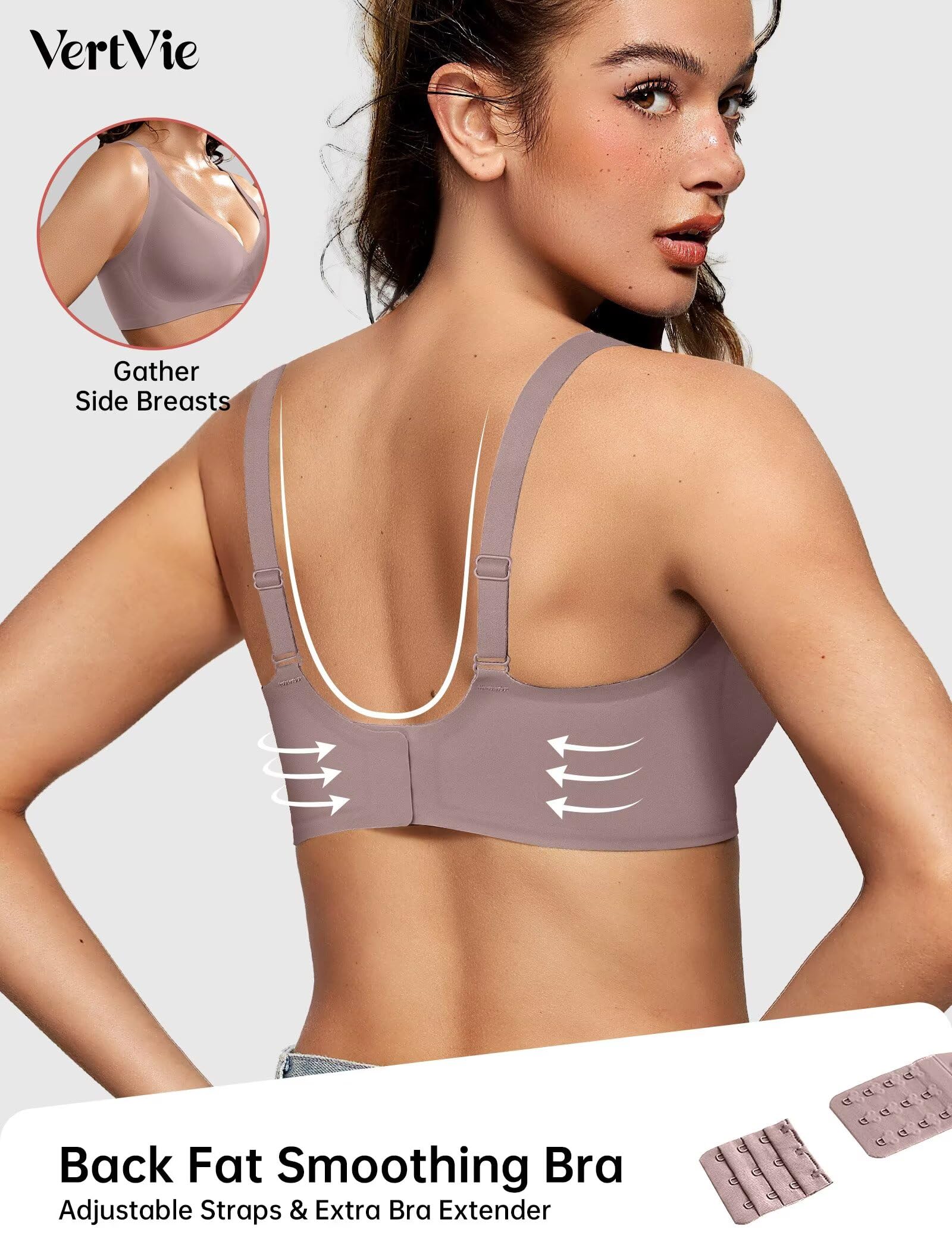 Deep V Wireless Bra