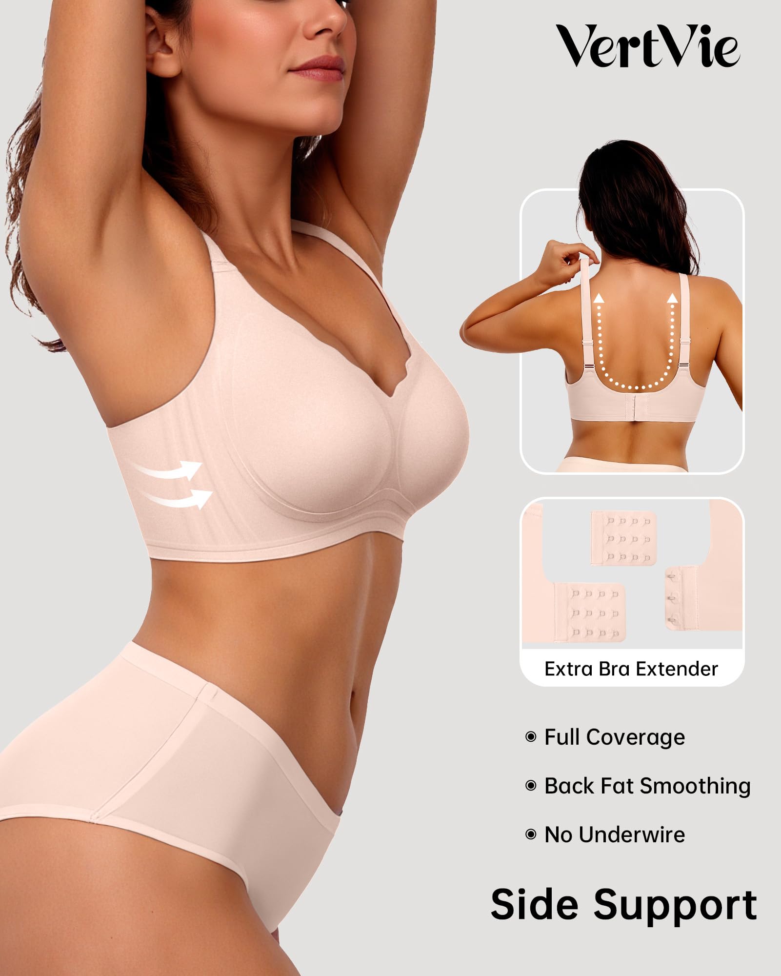 Seamless Wire-Free Scalloped Bras