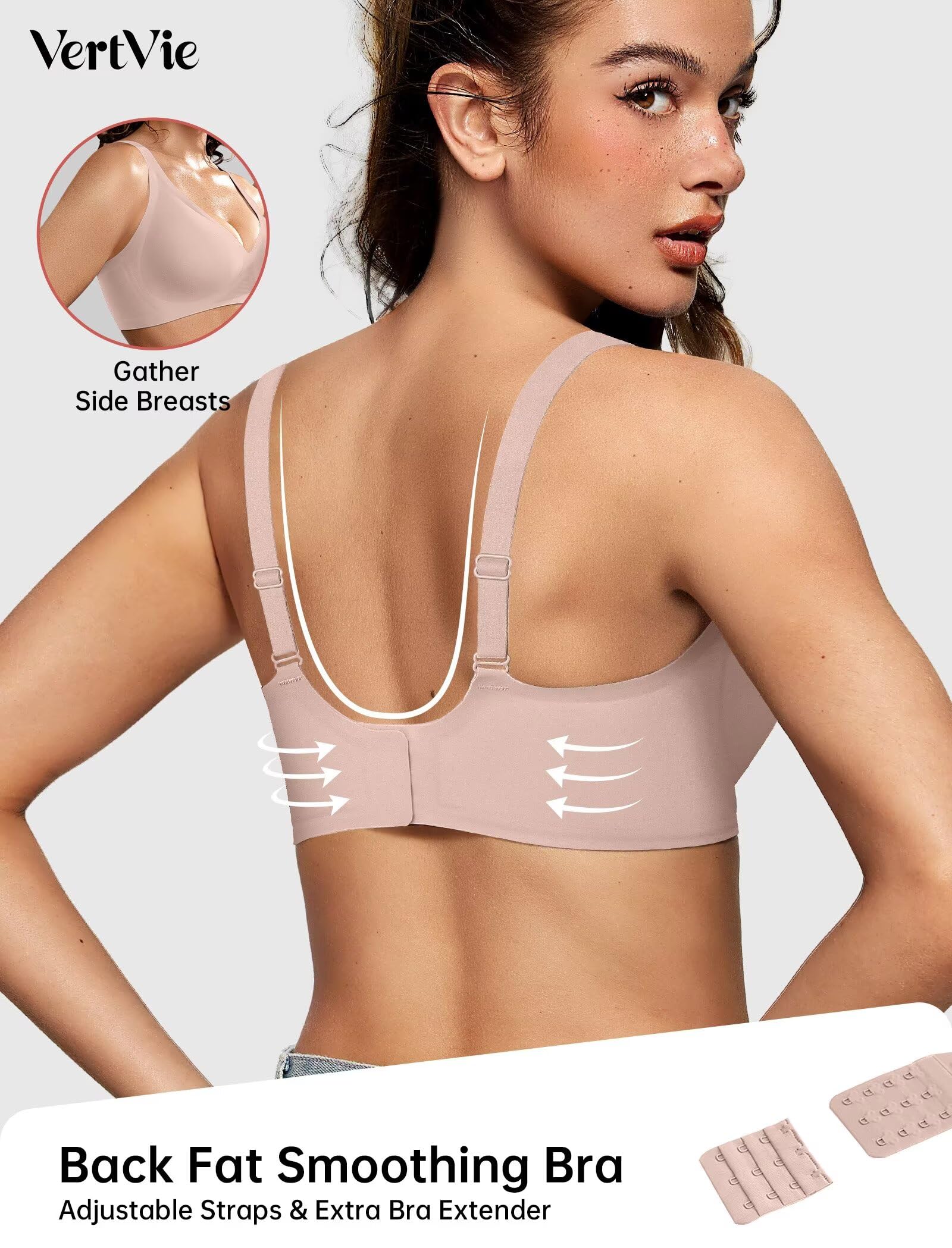 Deep V Wireless Bra