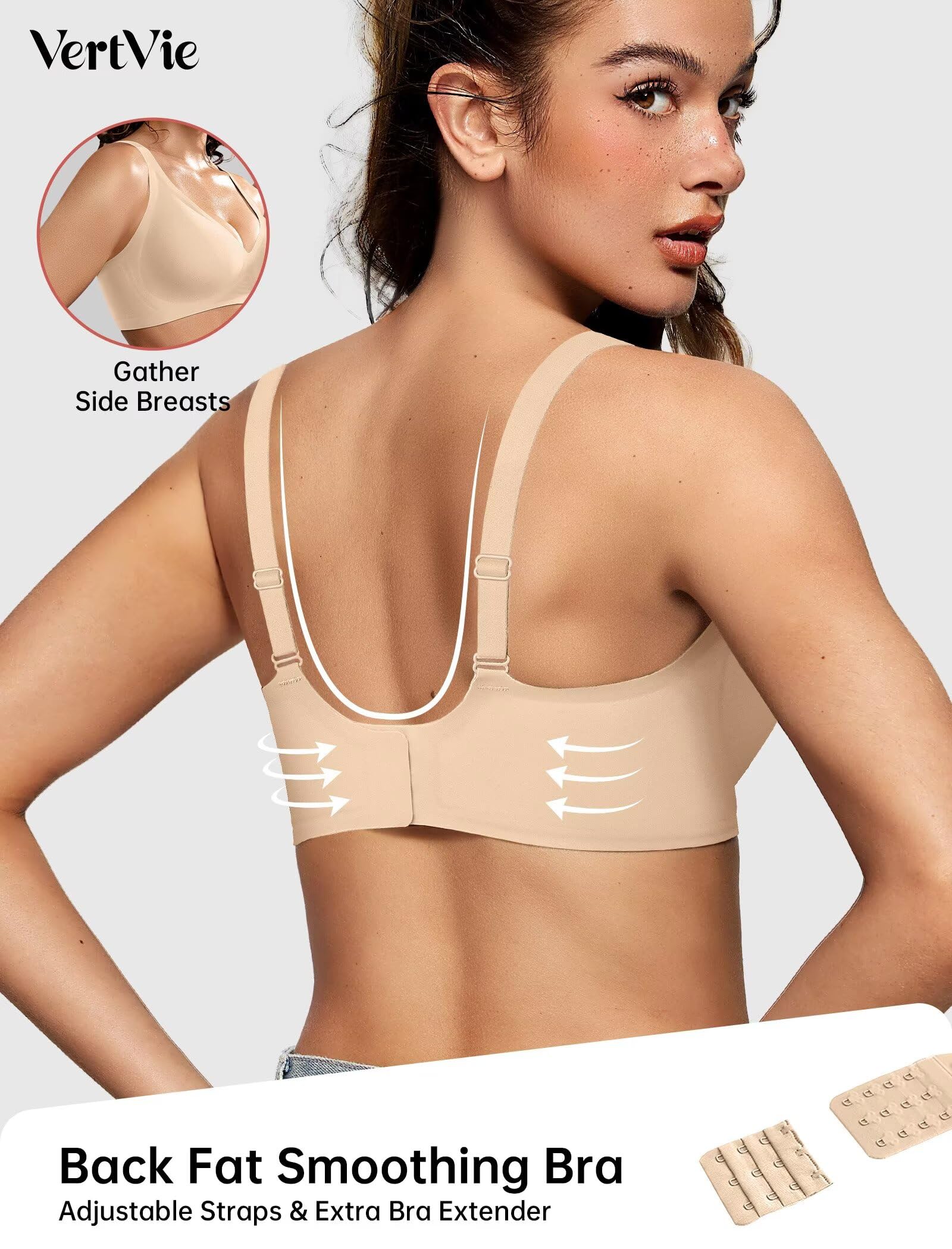 Deep V Wireless Bra