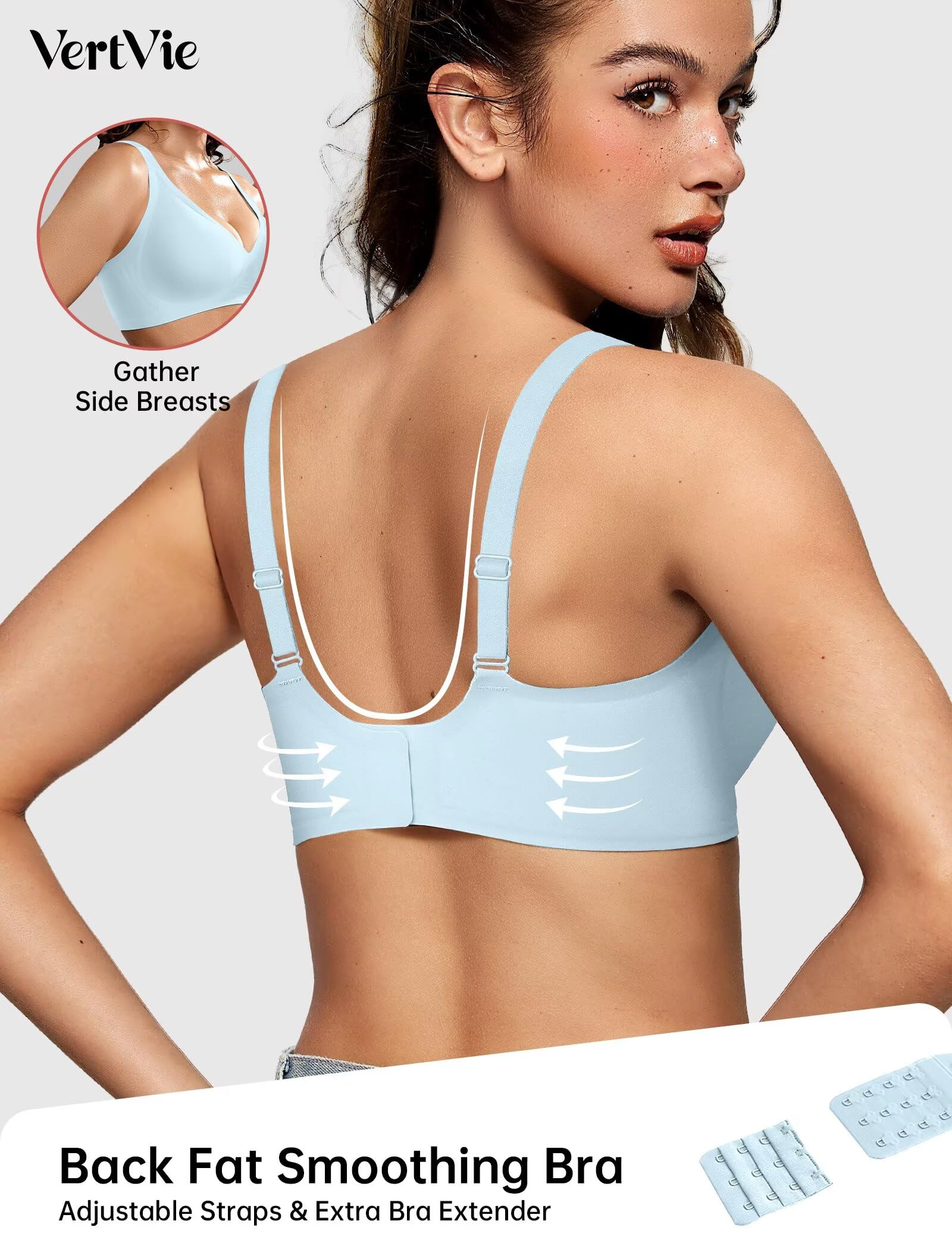 Deep V Wireless Bra