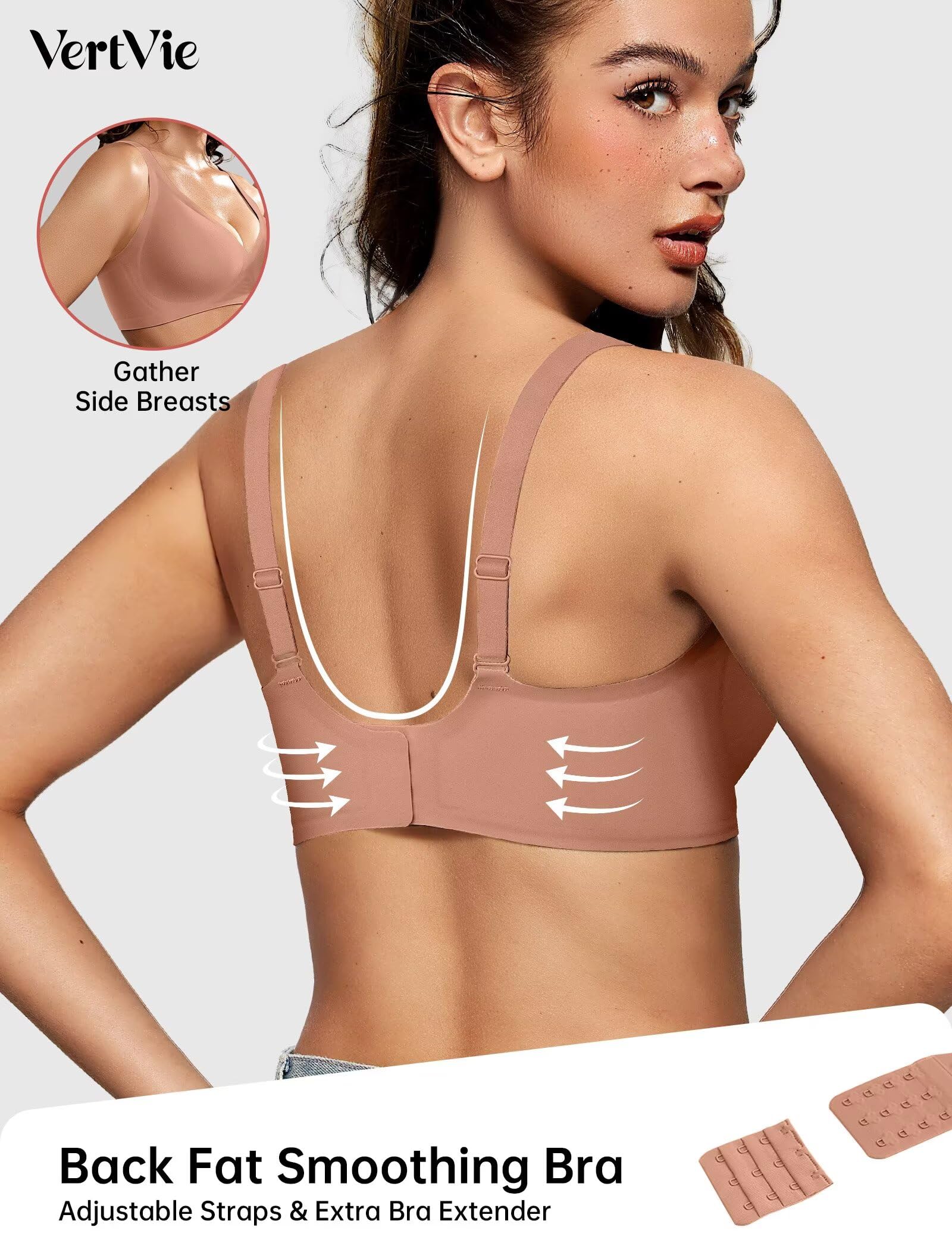 Deep V Wireless Bra