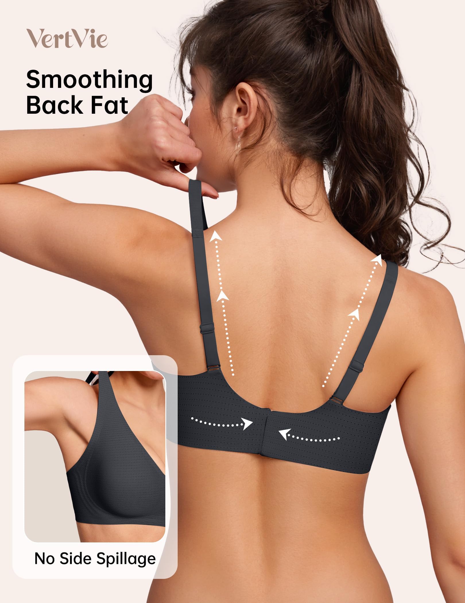 Deep V Wireless Bra