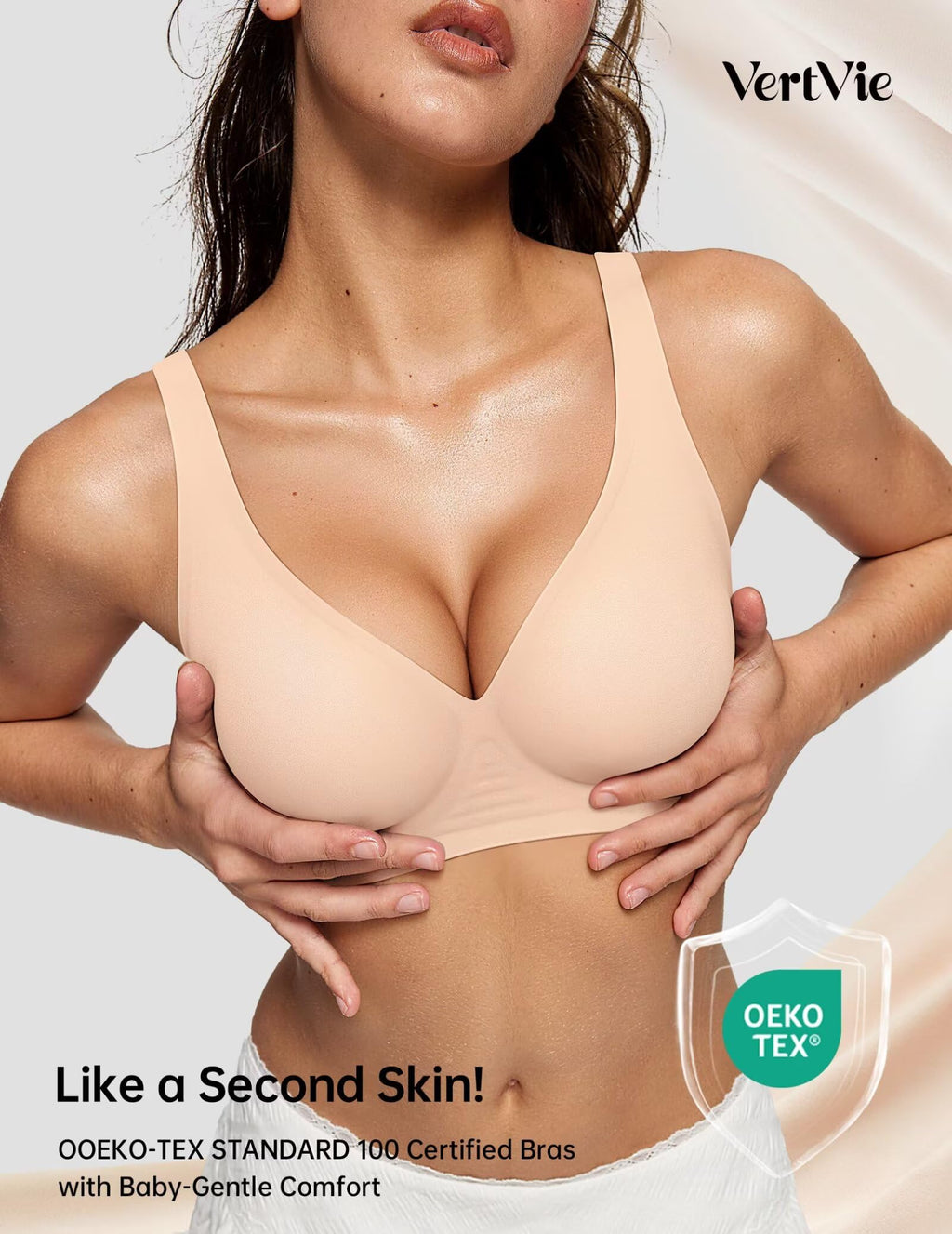 Deep V Wireless Bra