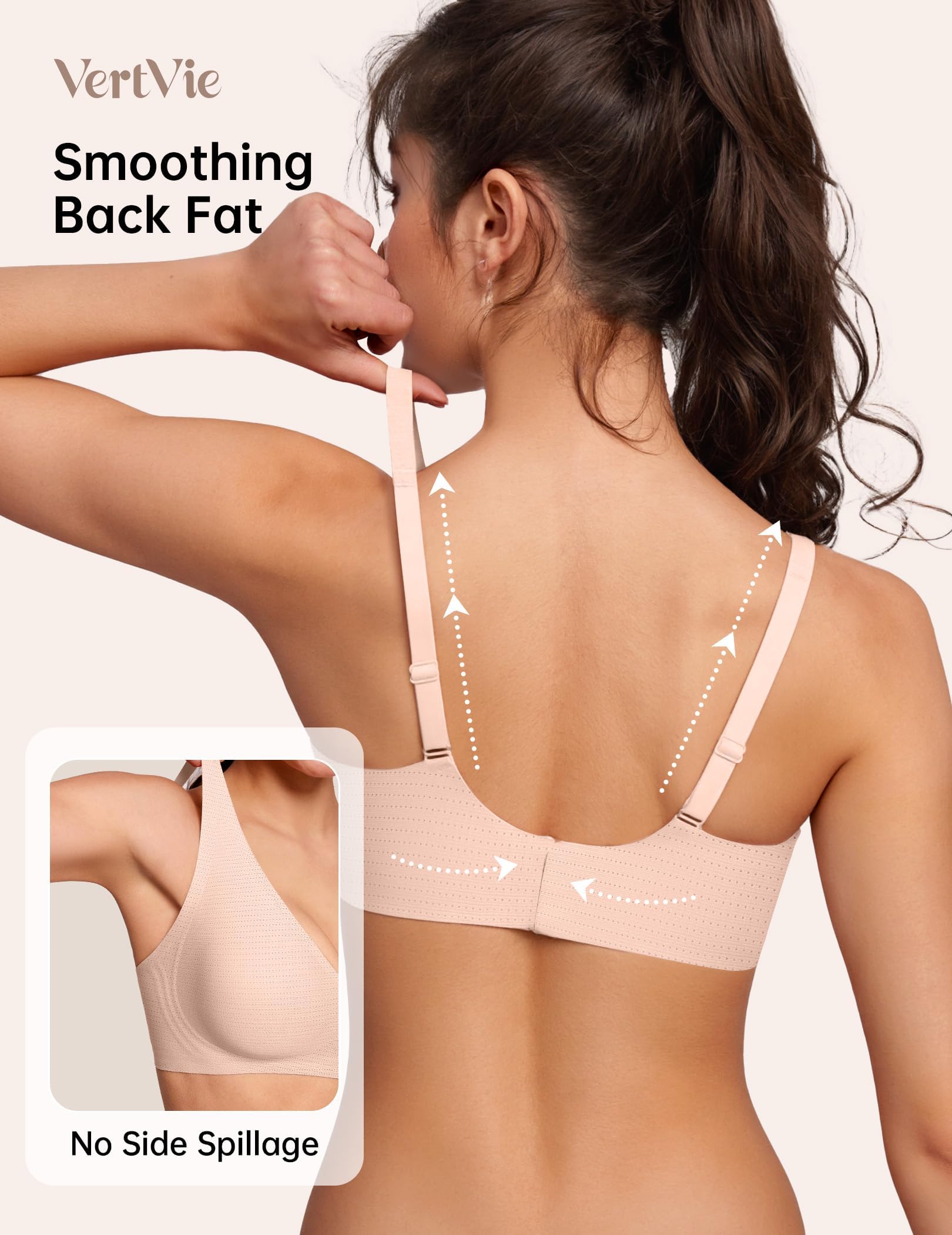 Deep V Wireless Bra