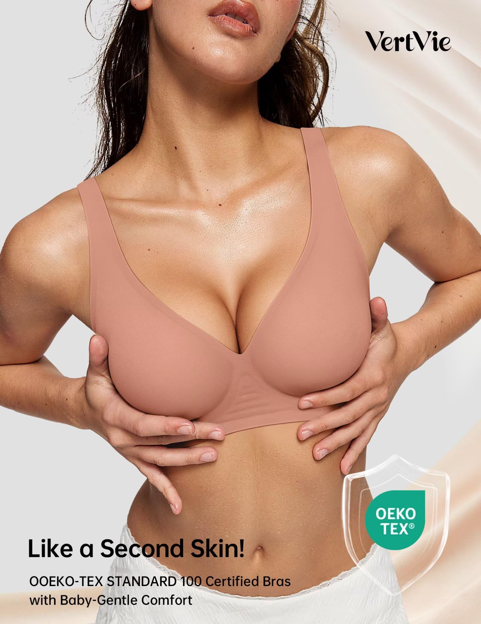 Deep V Wireless Bra