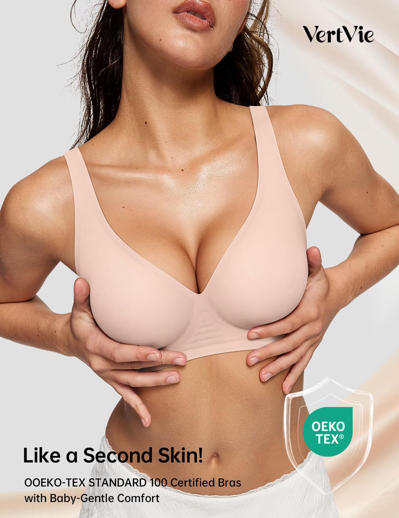 Deep V Wireless Bra