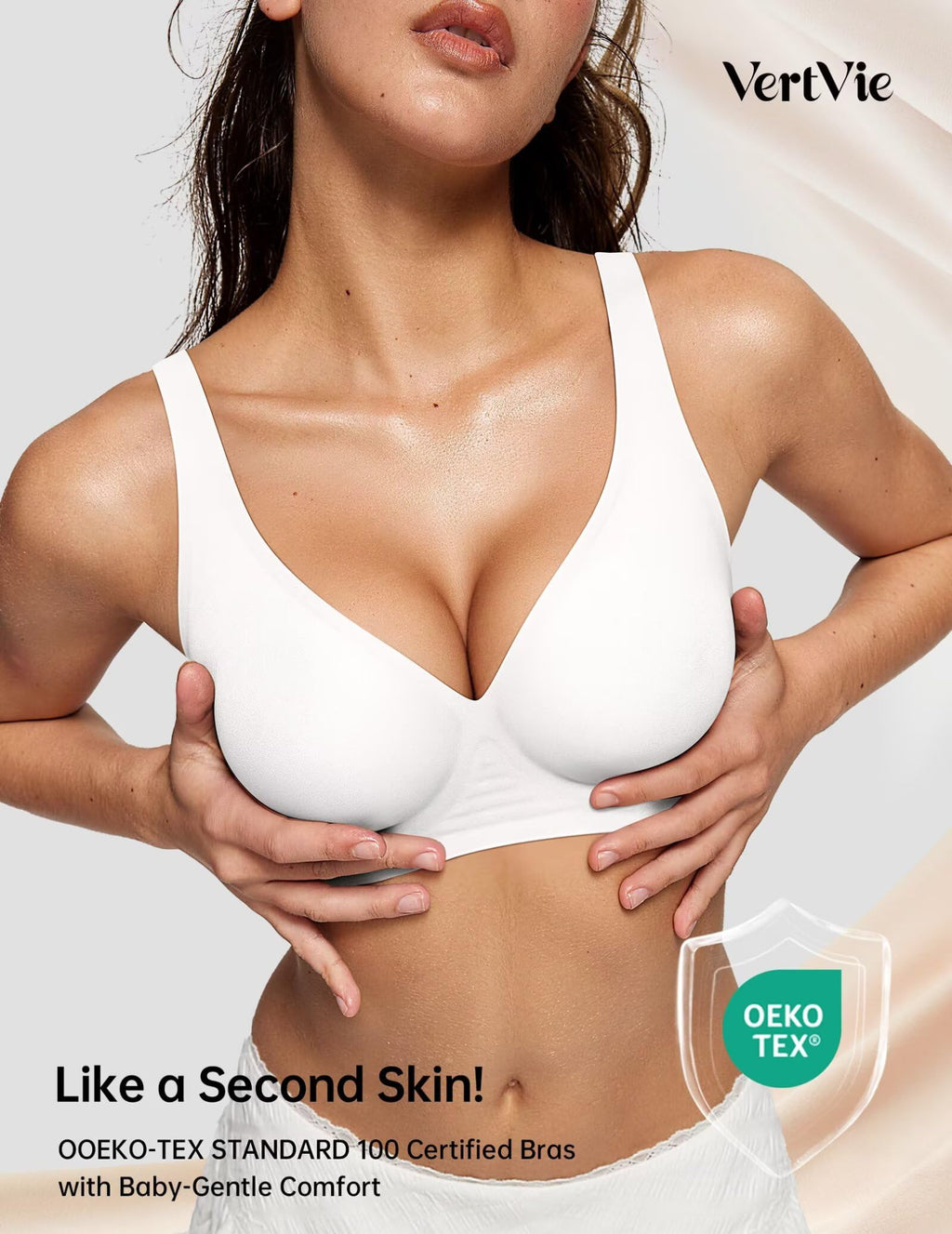 Deep V Wireless Bra