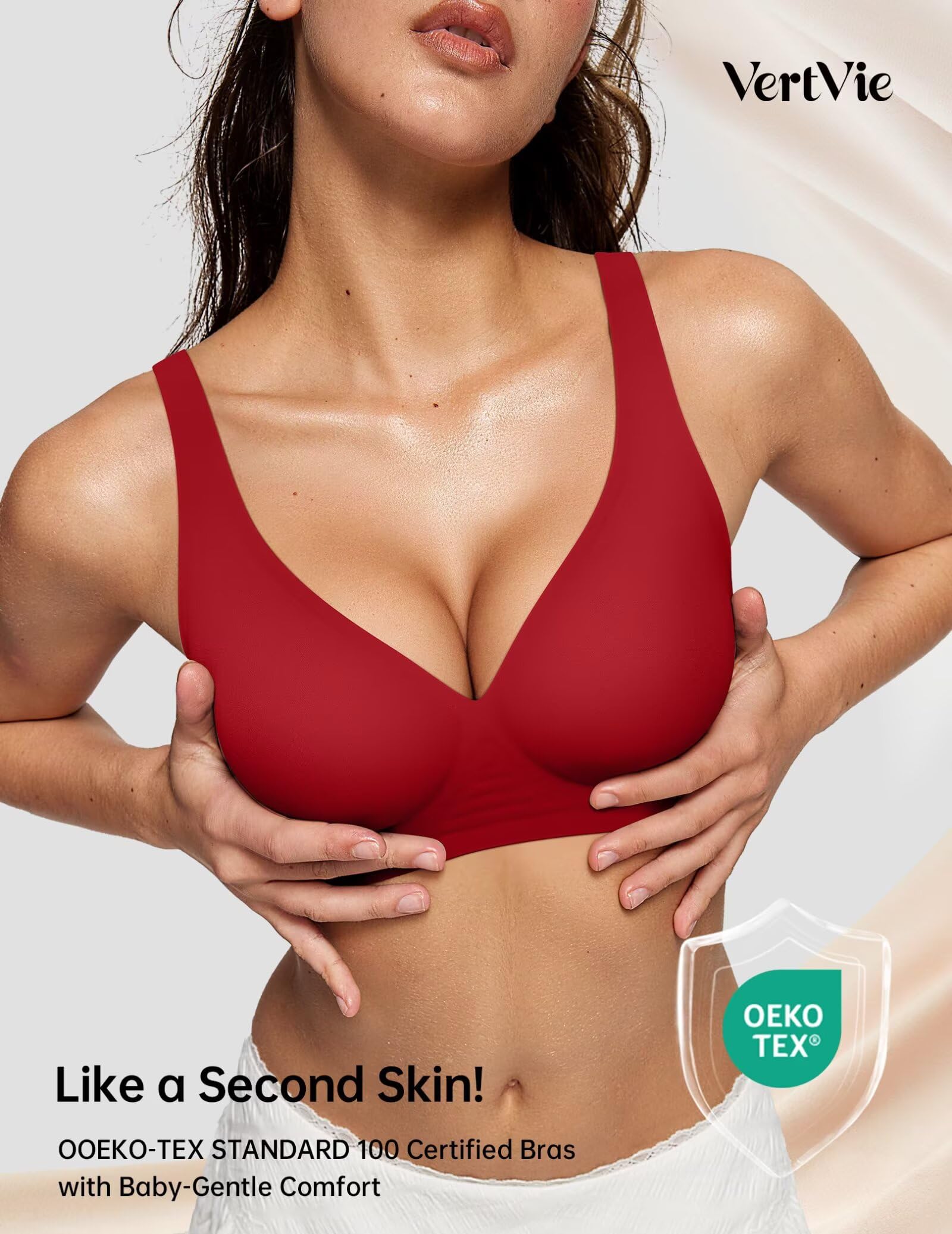 Deep V Wireless Bra