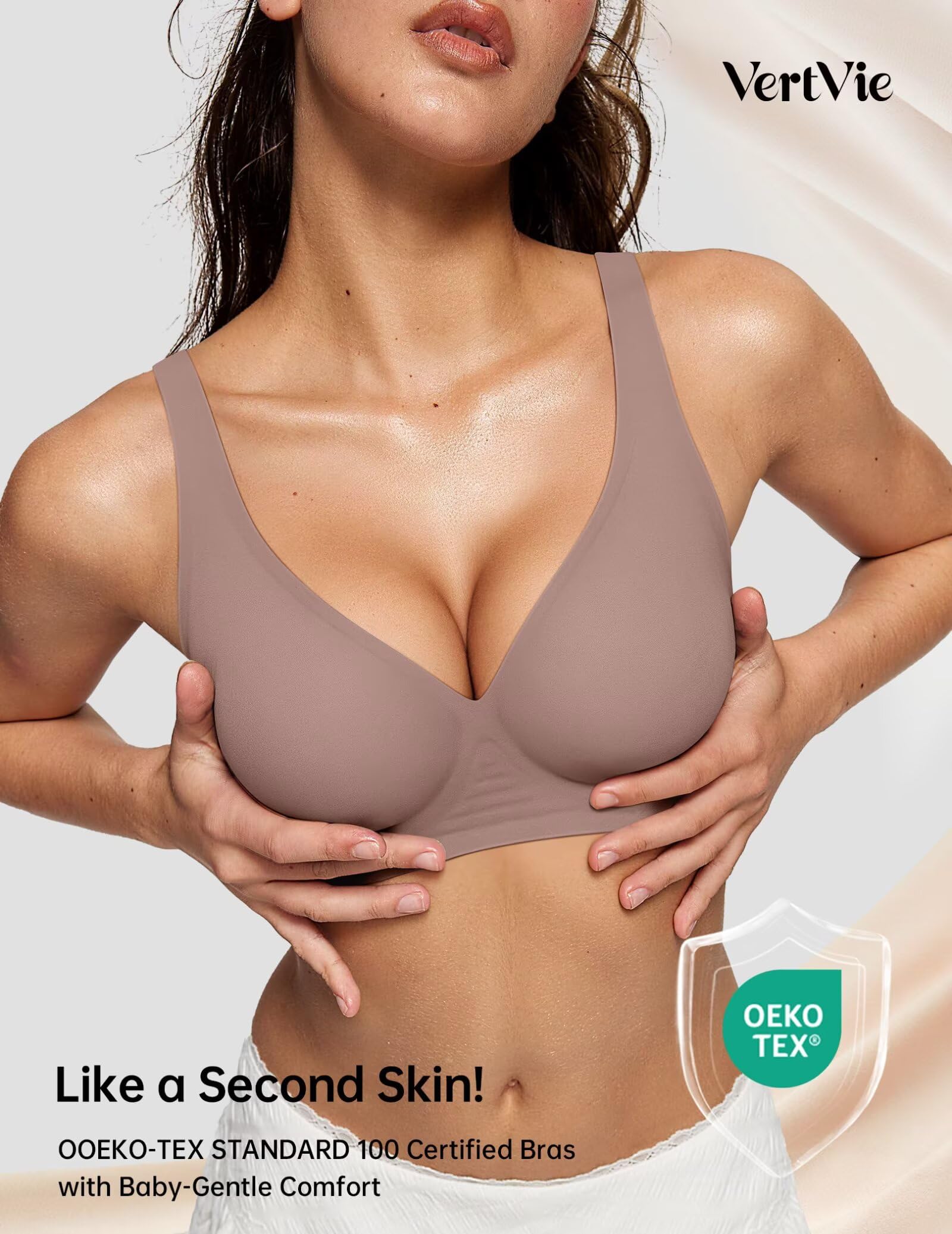 Deep V Wireless Bra