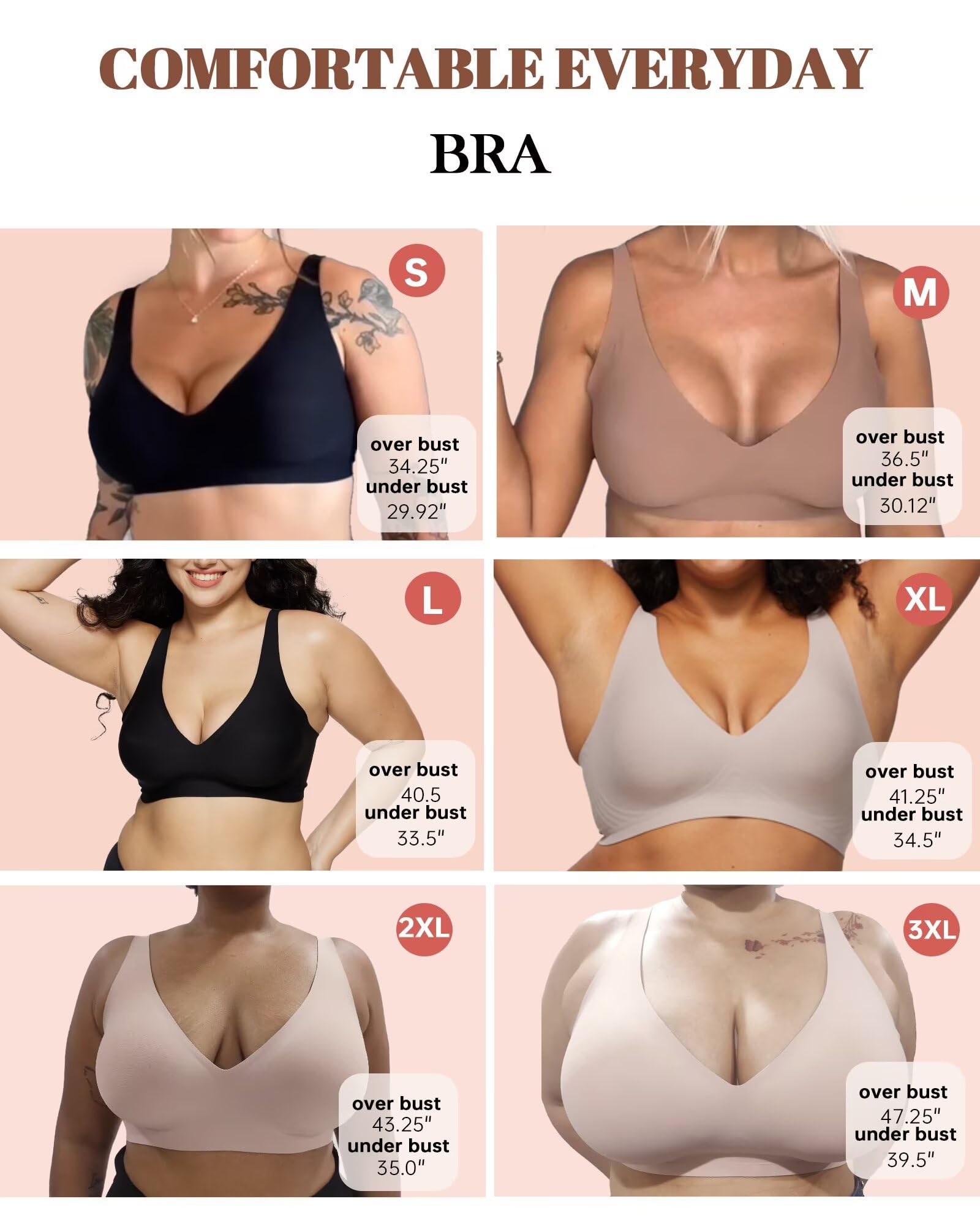 Deep V Wireless Bra