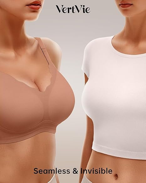 Seamless Wire-Free Scalloped Bras