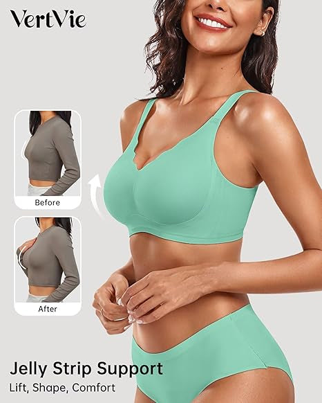 Seamless Wire-Free Scalloped Bras