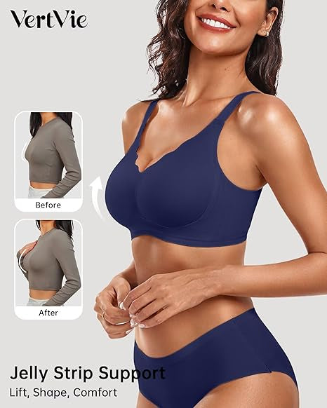Seamless Wire-Free Scalloped Bras