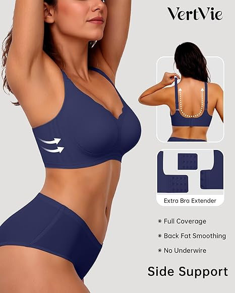 Seamless Wire-Free Scalloped Bras