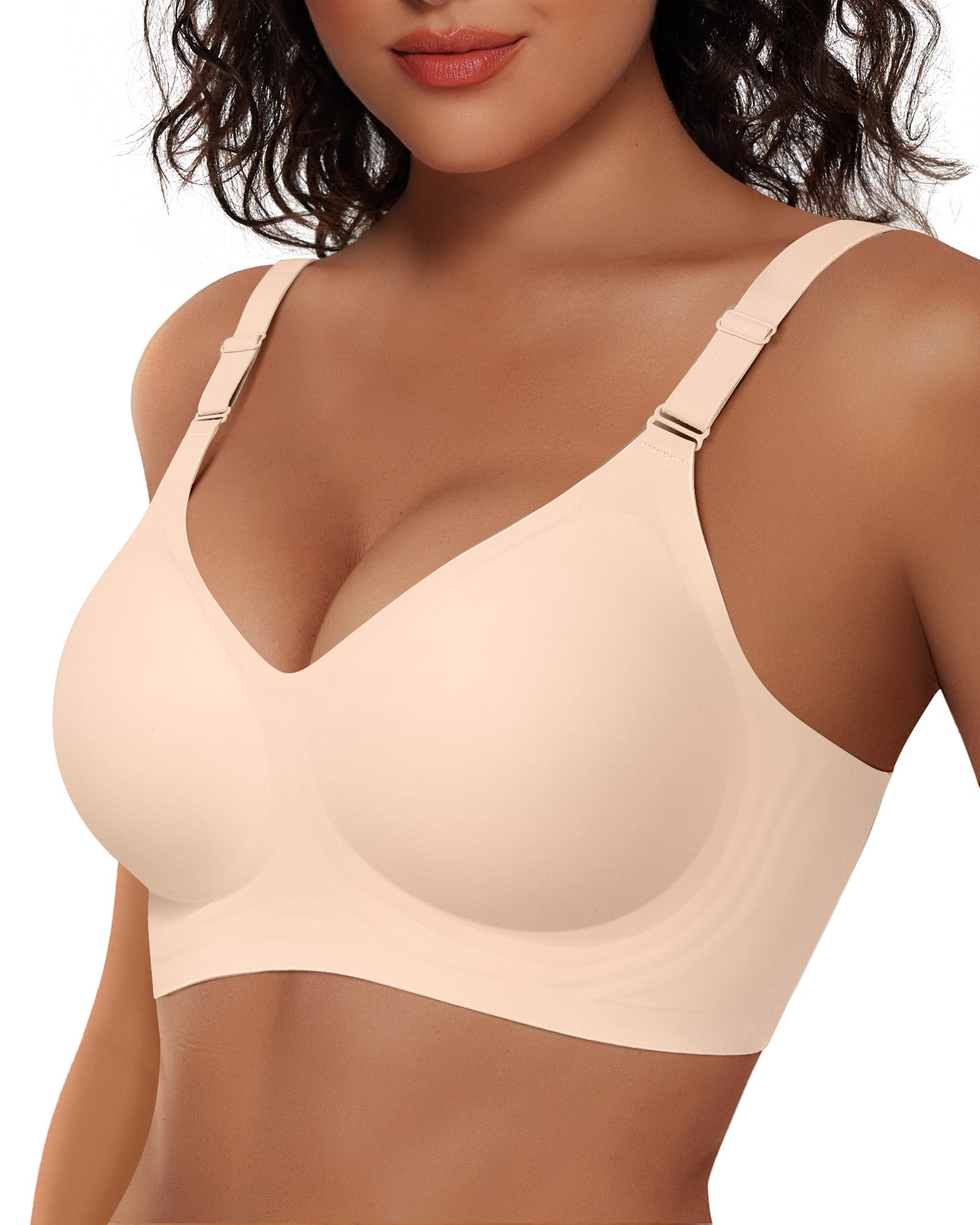 Wireless Bras with Front - Adjustable Straps