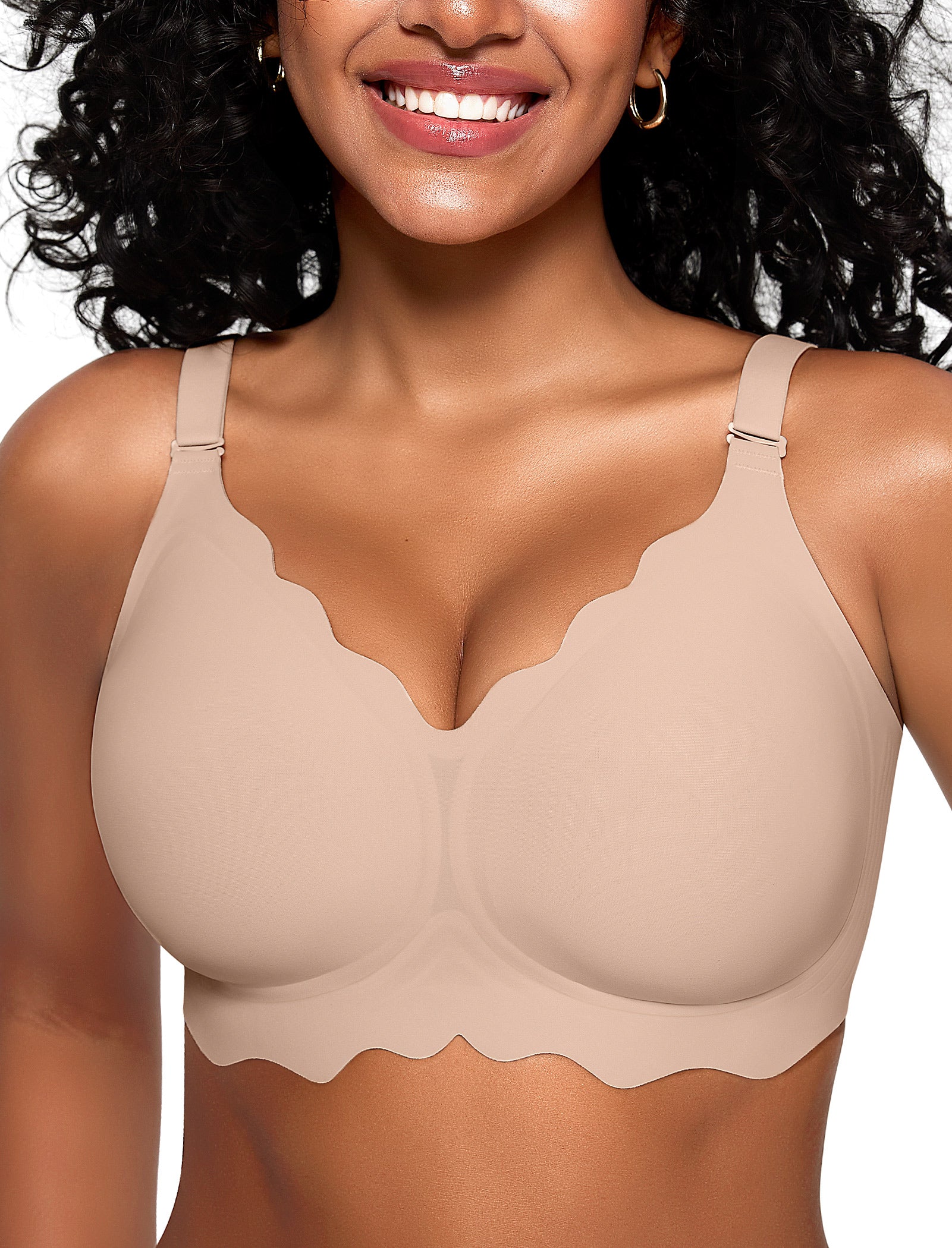 Seamless Scalloped Bras