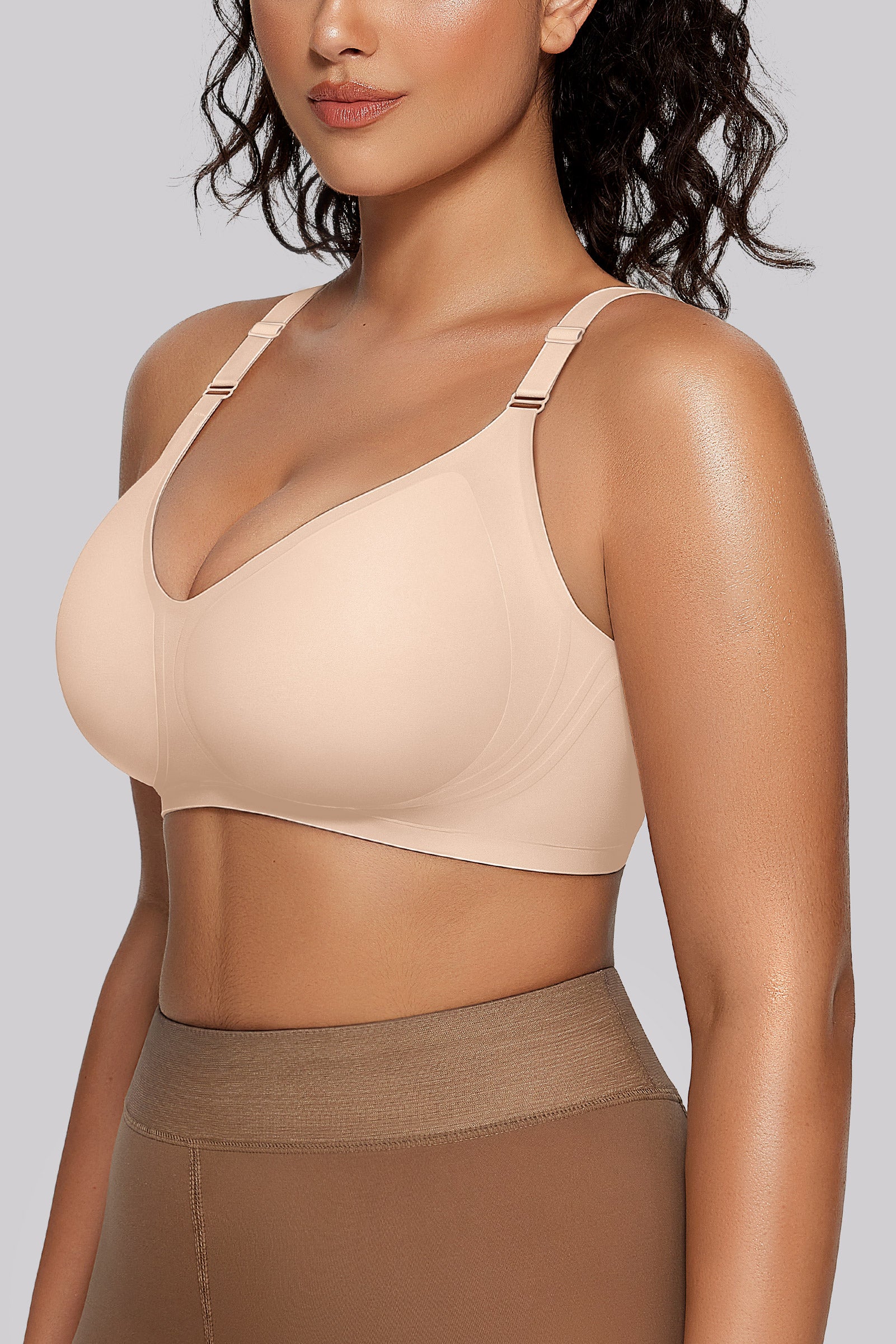 Wireless Bras with Front - Adjustable Straps