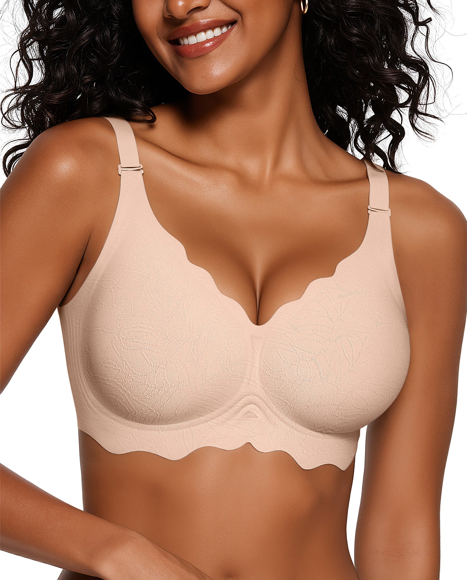 Seamless Scalloped Bras