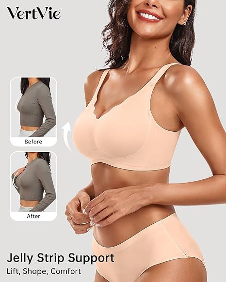 Seamless Wire-Free Scalloped Bras