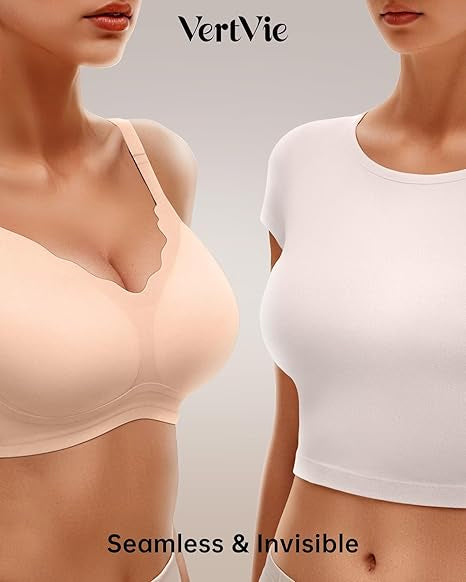 Seamless Wire-Free Scalloped Bras