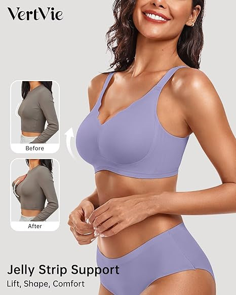 Seamless Wire-Free Scalloped Bras