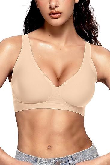 Deep V Wireless Sleep Bra
