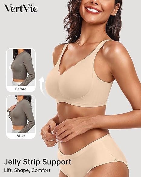 Seamless Wire-Free Scalloped Bras