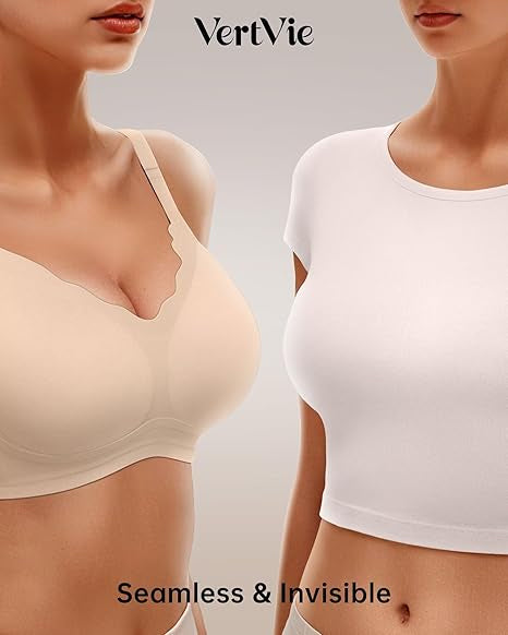 Seamless Wire-Free Scalloped Bras