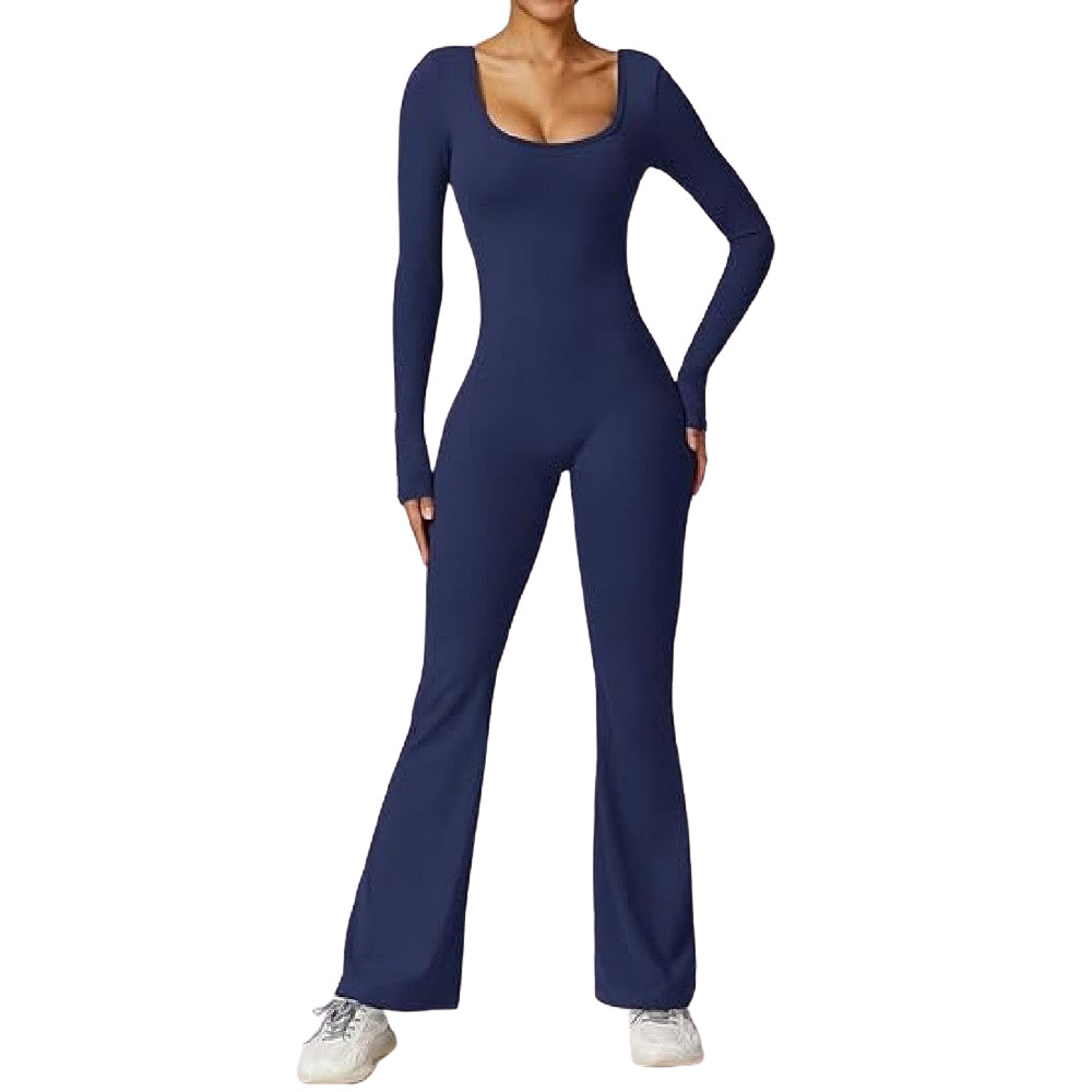 Long Sleeve Flare Jumpsuits Vertvie Official