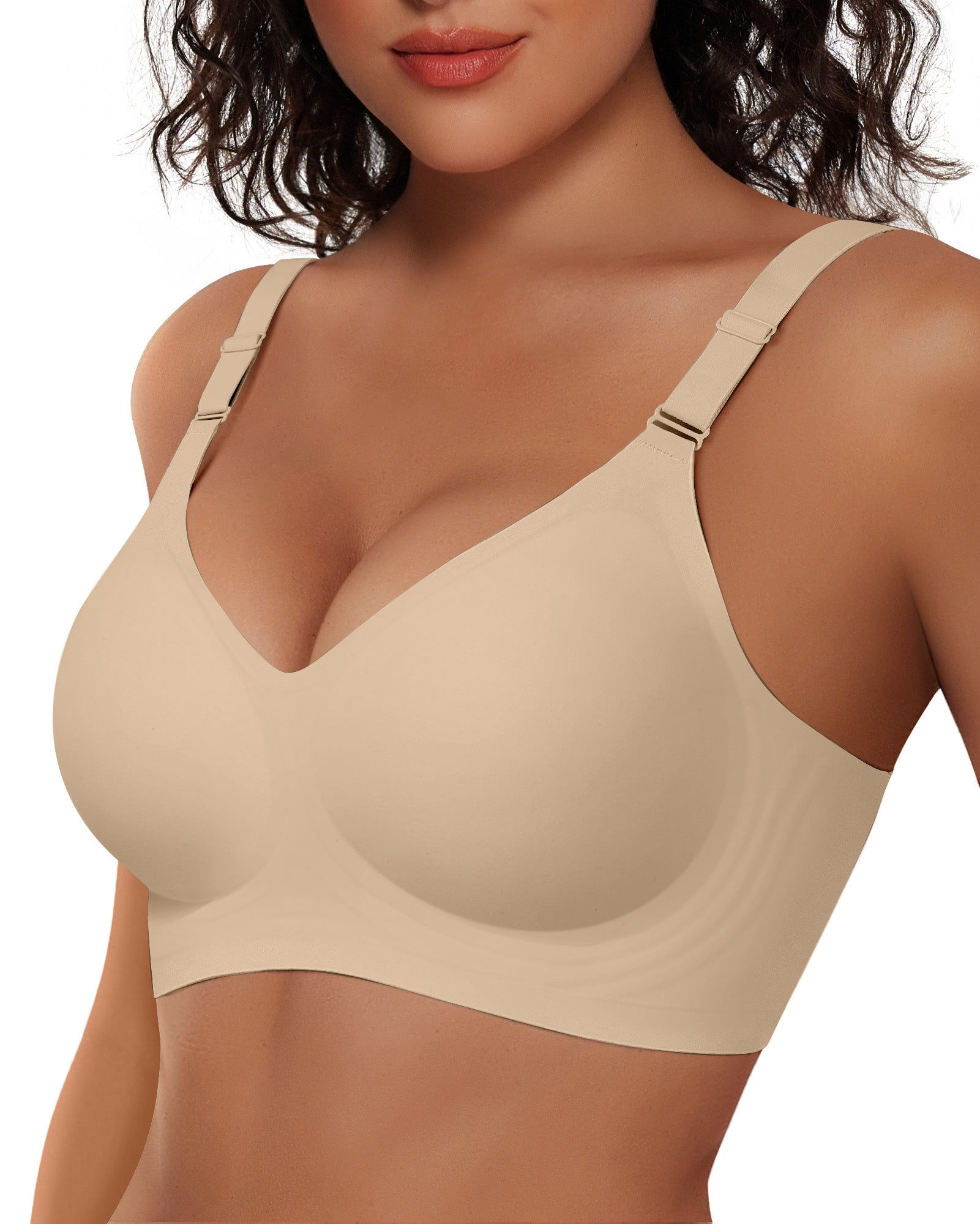 Wireless Bras with Front - Adjustable Straps
