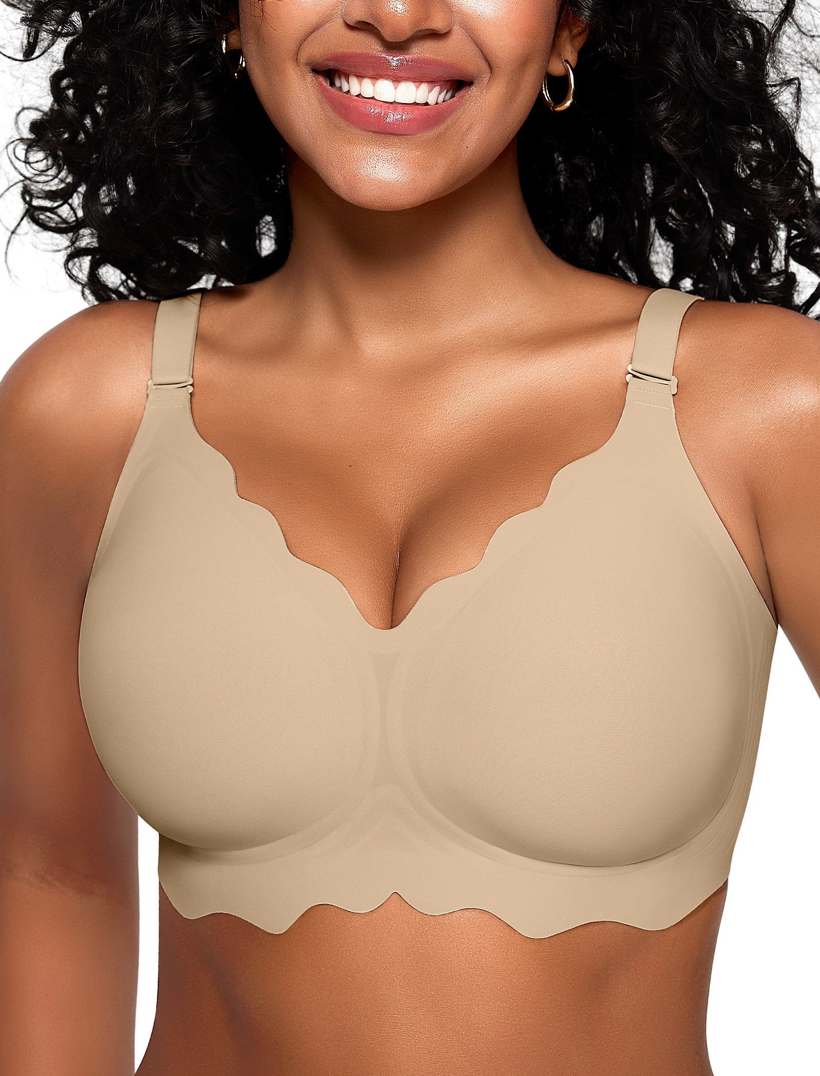 Seamless Scalloped Bras