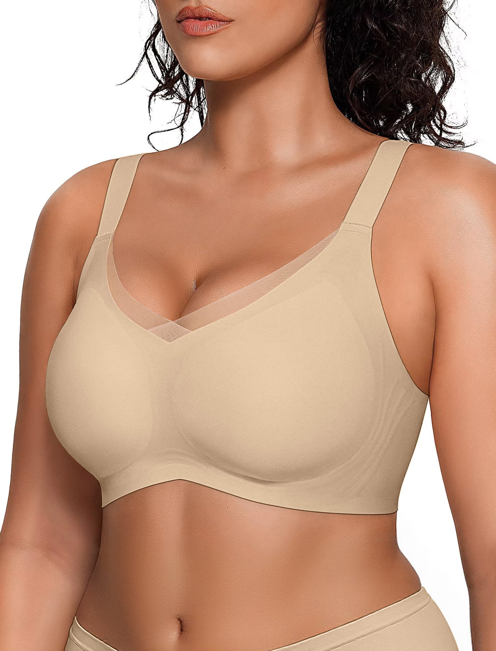 Supportive Mesh Crossover Bras