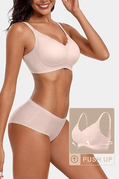 Seamless Wirefree Scalloped Bras