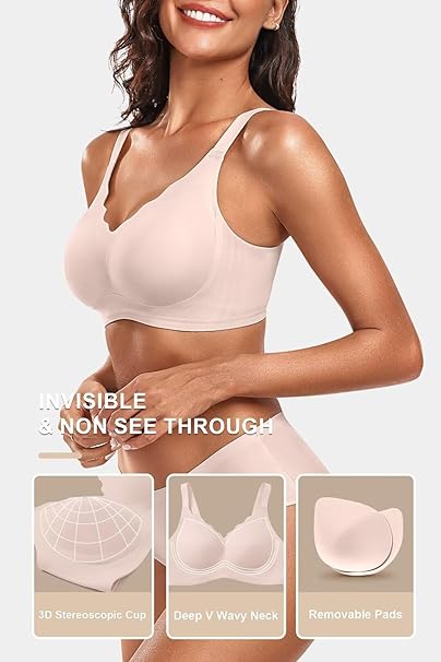 Seamless Wirefree Scalloped Bras