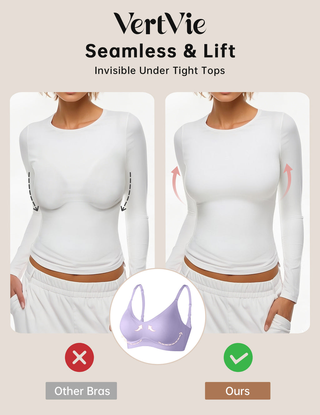 Seamless Wire-Free Comfort Bra