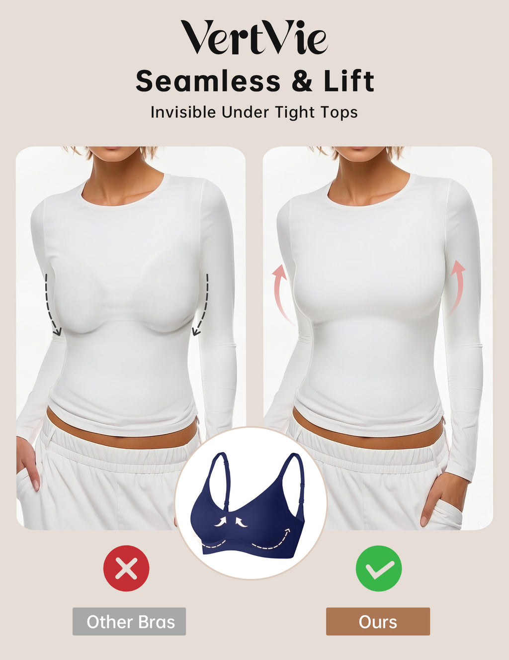 Seamless Wire-Free Comfort Bra