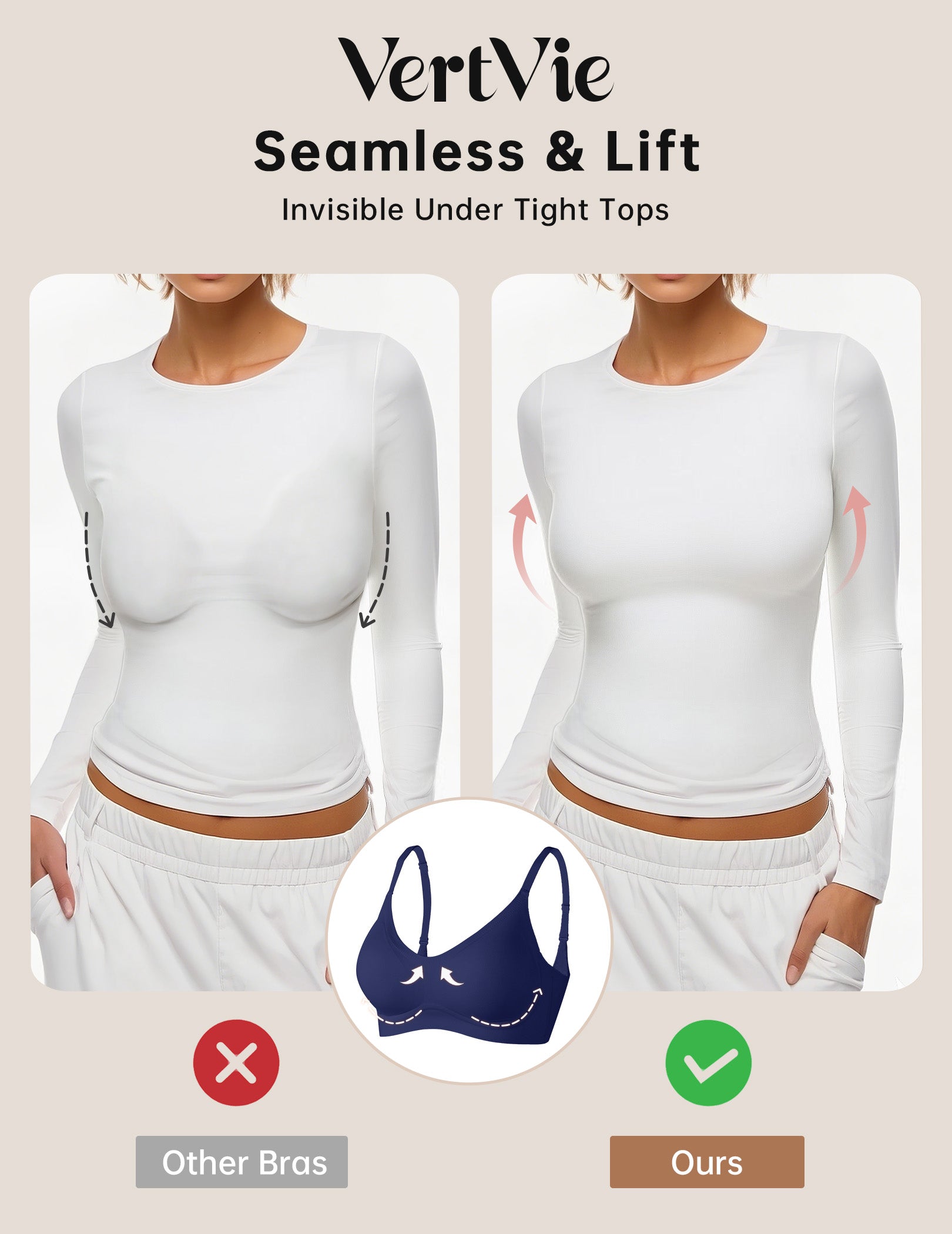 Seamless Wire-Free Comfort Bra