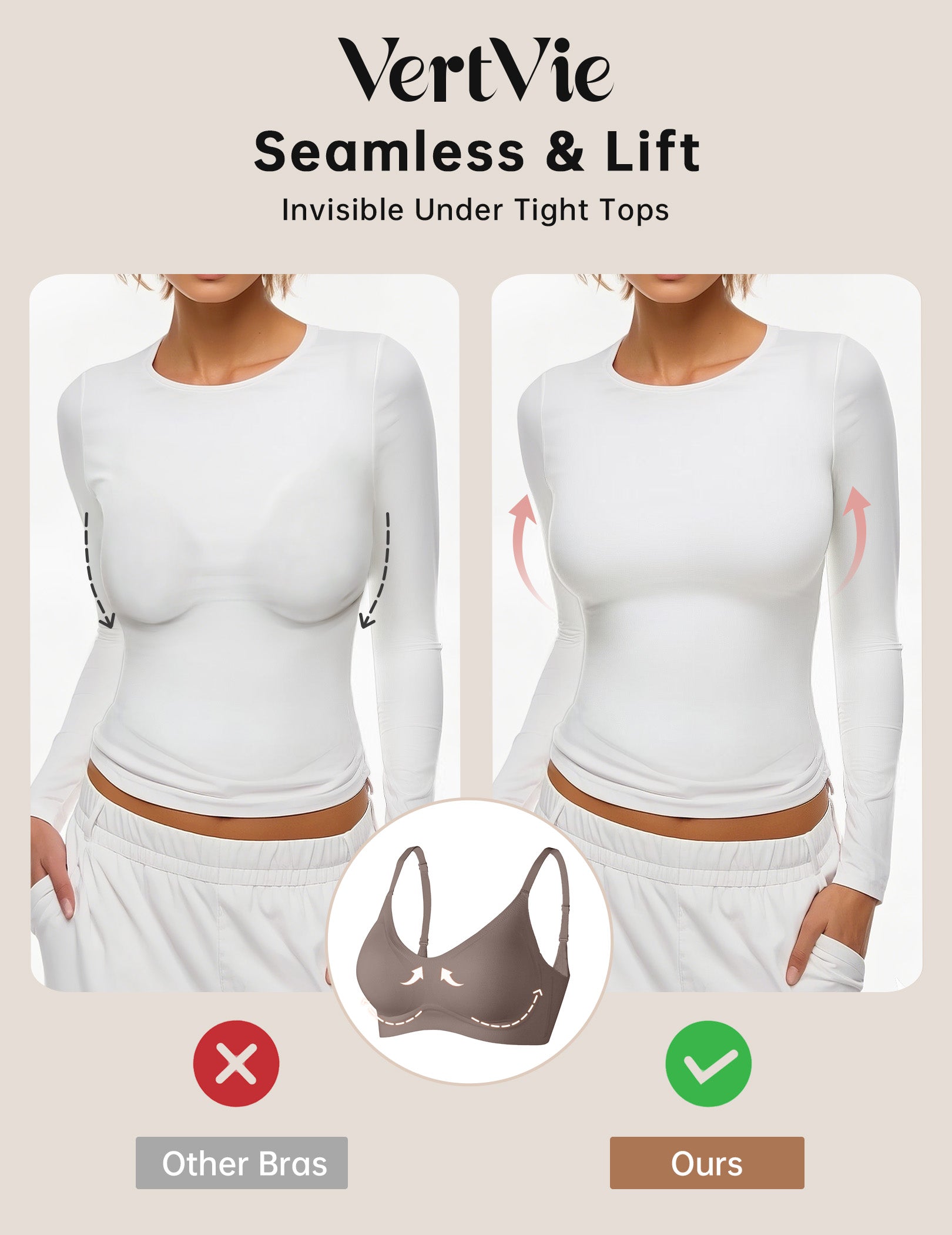Seamless Wire-Free Comfort Bra
