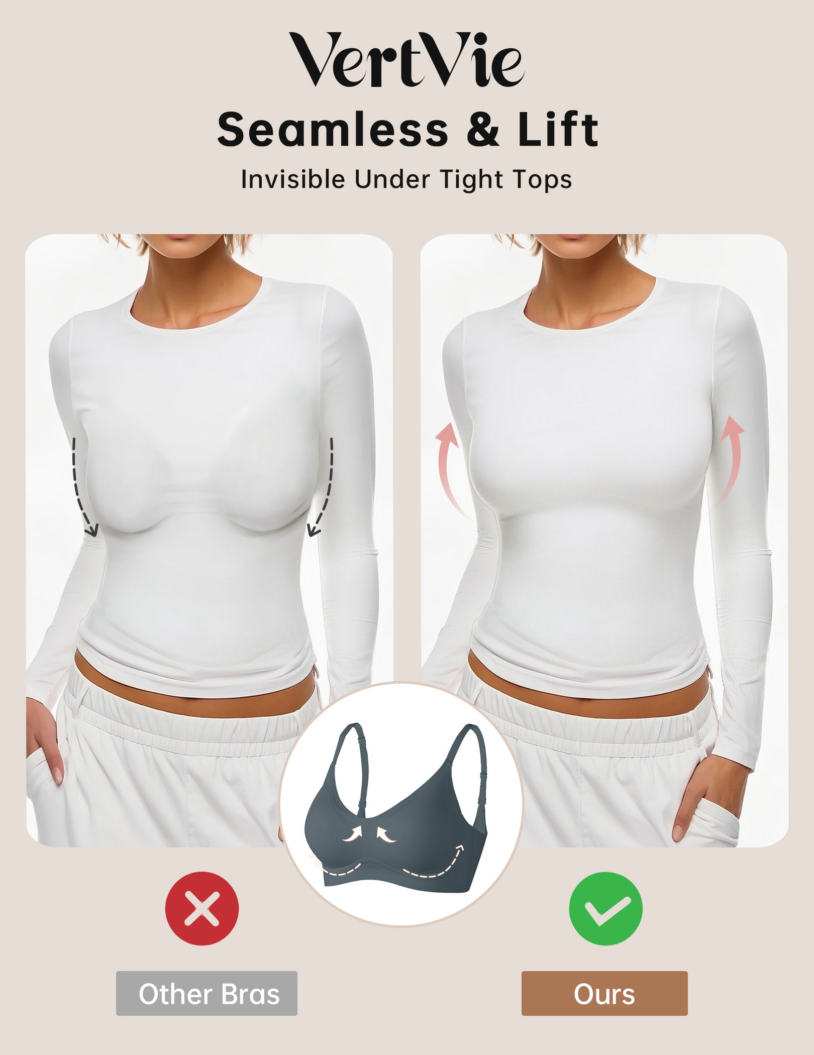 Seamless Wire-Free Comfort Bra