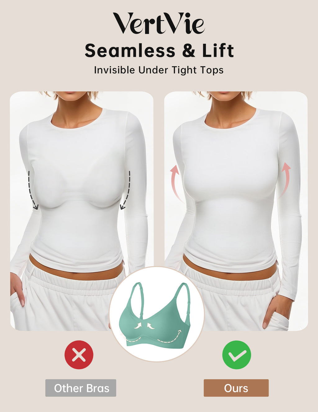 Seamless Wire-Free Comfort Bra