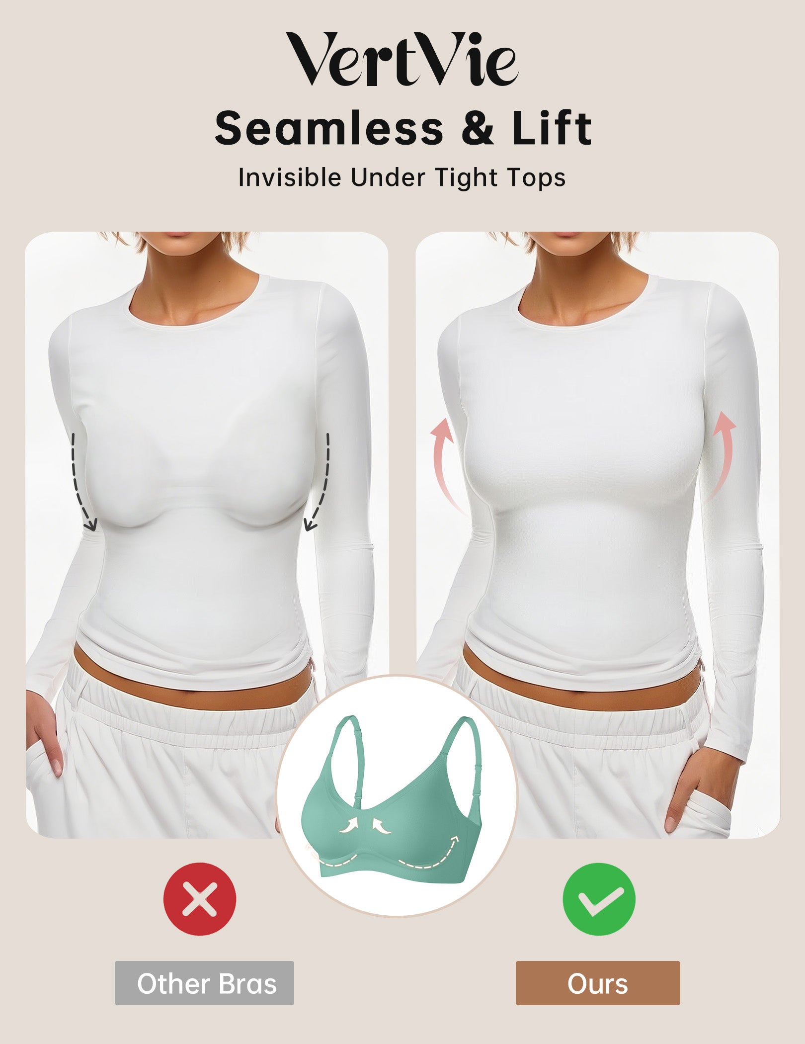 Seamless Wire-Free Comfort Bra