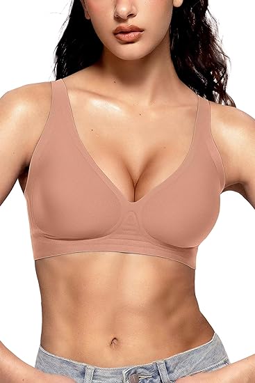 Deep V Wireless Bra