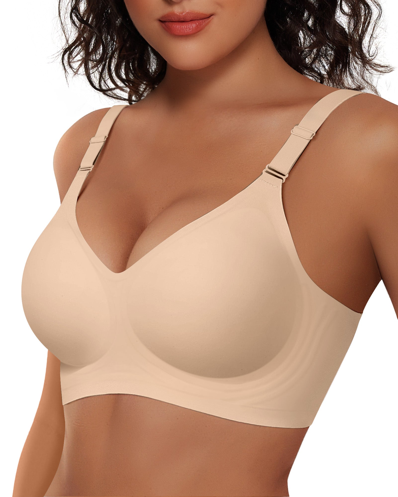 Wireless Bras with Front - Adjustable Straps