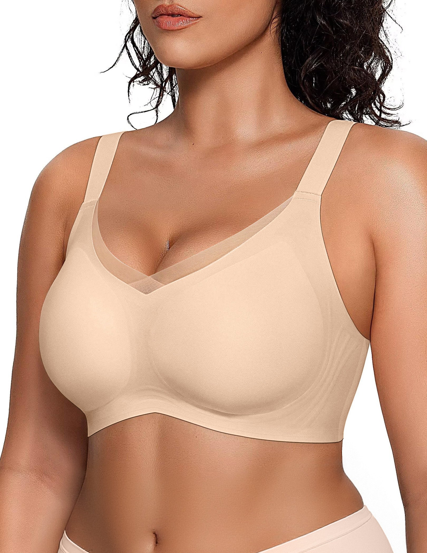 Supportive Mesh Crossover Bras