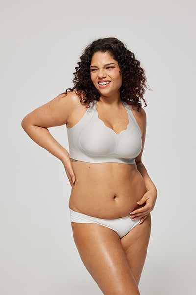 Scalloped Full Coverage Bra Plus Size