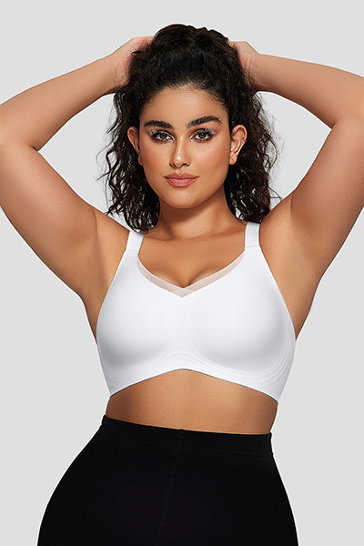 Supportive Mesh Crossover Bras