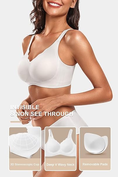 Seamless Wire-Free Scalloped Bras