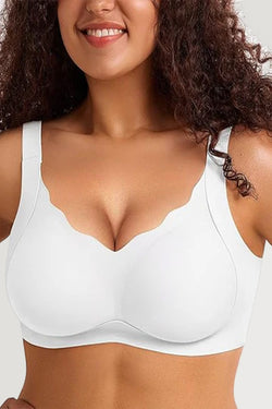 Scalloped Full Coverage Bra Plus Size